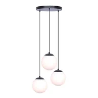 Lampy sufitowe - Kaja ALFRED OLSZEWSKI Lampa wisząca z trzema białymi matowymi kloszami K-4746 z serii CAMINA - miniaturka - grafika 1