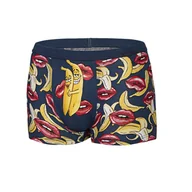 Majtki męskie - Bokserki Bananas 010/70 Jeans-Red-Yellow - miniaturka - grafika 1