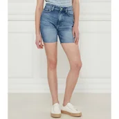 Spodenki damskie - GUESS Jeansowe szorty 80S PEDAL | Regular Fit - miniaturka - grafika 1