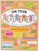 Kartki okolicznościowe i zaproszenia - Nowoczesna duża karta emerytura - 30 x 23 cm - Piccadilly Greetings - miniaturka - grafika 1