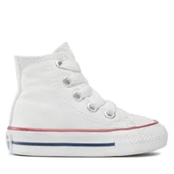 Buty dla chłopców - Trampki Converse Chuck Taylor All Star Hi 7J253C Biały - miniaturka - grafika 1