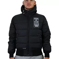 Kurtki męskie - ALPHA INDUSTRIES Męska bluza z kapturem Fd Rev. kurtka dziecięca, Vintage Green, XXL - miniaturka - grafika 1