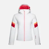 Kurtki narciarskie - Damska Kurtka ROSSIGNOL W STRAWPILE JKT RLNWJ09_100 – Biały - miniaturka - grafika 1