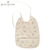 Śliniaki i fartuszki - Petu Petu śliniak z kieszonką wodoodporny Dots - miniaturka - grafika 1