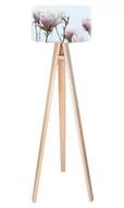 Lampy stojące - Macodesign Lampa podłogowa Delikatna magnolia tripod-foto-157p, 60 W - miniaturka - grafika 1