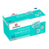 Maseczki ochronne i antywirusowe - Kolorowa maseczka chirurgiczna medyczna 3-warstwy typ IIR turkusowa 50 szt turkusowy - miniaturka - grafika 1