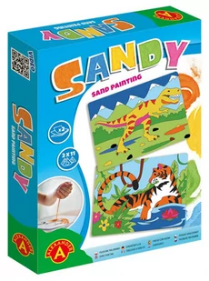Piaskowe Malowanki - Tygrys, T-Rex - Zabawki kreatywne - miniaturka - grafika 1