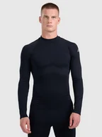 Pozostała odzież narciarska - Bielizna męska termoaktywna bezszwowa (góra) 4F 4FWAW25USEAM224-20S Czarny XXL/3XL - miniaturka - grafika 1