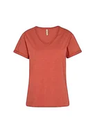 Koszulki i topy damskie - SOYACONCEPT Women's SC-Babette 1 T-shirt damski, czerwony, XL, czerwony, XL - miniaturka - grafika 1