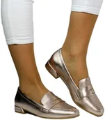 Mokasyny damskie - Mokasyny Stylowe Marco Tozzi 2-24209-42 957 Platinium - MARCO TOZZI - miniaturka - grafika 1