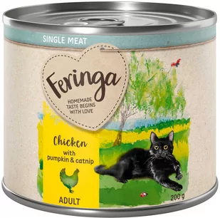 Feringa Single Meat Menu, 6 x 200 g - Kurczak z dynią i kocimiętką - Mokra karma dla kotów - miniaturka - grafika 1