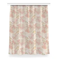 Zasłony - Gotowa zasłona na taśmę wzór 150x200 Beżowe ptaki, Fabricsy - miniaturka - grafika 1