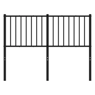 Metalowe wezgłowie, czarne, 125x3x90 cm Lumarko! - Inne meble do sypialni - miniaturka - grafika 2