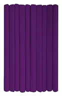 Szkolne artykuły papiernicze - Interdruk - Bibuła marszczona w rolkach do prac plastycznych dla dzieci, DIY i dekoracji - Zestaw 10 rolek (50 cm x 200 cm, 28 g/m2) - 13 purpurowa - miniaturka - grafika 1