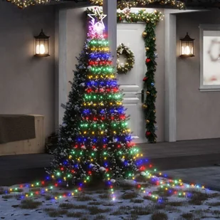 Oświetlenie choinkowe 320 LED wielokolorowe 375 cm - Oświetlenie świąteczne - miniaturka - grafika 1