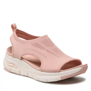 Sandały damskie - Skechers Sandały City Catch 119236/BLSH Blush - grafika 1