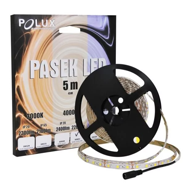 POLUX Taśma LED 45W 5 metrów neutralna barwa światła IP65 309051 SANICO 309051