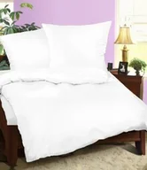 Pościel dla dzieci - Pościel bawełniana 90x120 biała 01 jednobarwna poszewka 40x60 - miniaturka - grafika 1