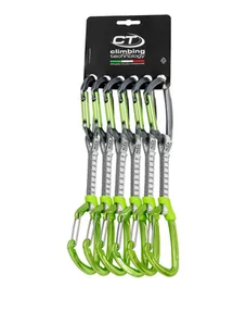 Ekspresy wspinaczkowe Climbing Technology Lime-M Set DY 12 cm 6-pack - anodized - Sprzęt wspinaczkowy - miniaturka - grafika 1