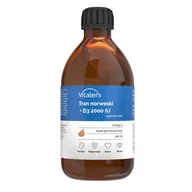 Witaminy i minerały - Vitaler's, Tran Norweski Omega-3 1200 Mg + D3 2000 Iu, Smak Pomarańczowy, 250 Ml - miniaturka - grafika 1