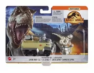 Samochody i pojazdy dla dzieci - Matchbox Jurassic World Transporter z Welocirapto - miniaturka - grafika 1