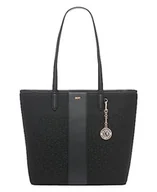 Torebki damskie - DKNY Women's R31AFR73-XLB-1 Tote, Black Logo/Black, Czarne logo/czarny - miniaturka - grafika 1