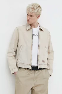 Kurtki męskie - Dickies kurtka jeansowa NEWINGTON JACKET męska kolor beżowy przejściowa DK0A4YQN - grafika 1