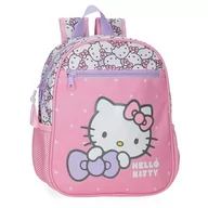 Plecaki szkolne i tornistry - Hello Kitty My Favourite Bow Plecak przedszkolny adaptacyjny do wózka Różowy 23x28x10 cm Poliester 6,44L, Różowy kolor, Plecak przedszkolny z możliwością dostosowania do wózka - miniaturka - grafika 1