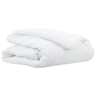 vidaXL Koce i Kołdry Biały 135 x 220 cm Mikrofibra - Koce - miniaturka - grafika 1