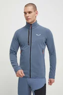Bluzy męskie - Salewa bluza sportowa Paganella kolor niebieski wzorzysta - miniaturka - grafika 1