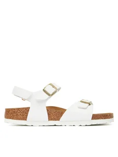 Birkenstock Sandały Rio Flowers As Kids 1029561 D Biały - Buty dla dziewczynek - miniaturka - grafika 1