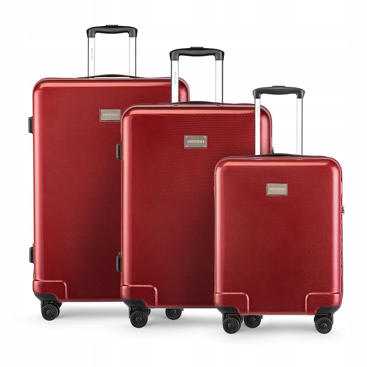 PUCCINI Zestaw WALIZEK Podróżnych PC Komplet Polikarbon 3w1 PC029 3