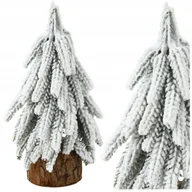 Choinki - Choinka Ozdobna Dekoracyjna Sztuczna Na Pniu Pokryta Śniegiem 20x9cm - miniaturka - grafika 1