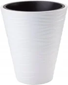 Donice - Form-Plastic Donica z wkładem SAHARA 30 biały - miniaturka - grafika 1