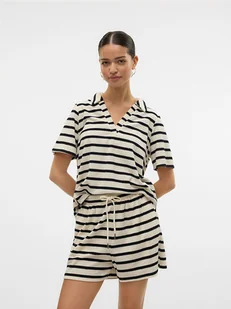 Vero Moda Koszulka polo w kolorze białym - Koszulki i topy damskie - miniaturka - grafika 1
