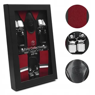 SZELKI do Spodni Męskie w Pudełku PREMIUM Mocne Elastyczne od S do XXL - Dodatki do ubrań SZELKI do Spodni Męskie w Pudełku PREMIUM Mocne Elastyczne od S do XXL - Dodatki do ubrań - miniaturka - grafika 1