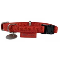 Obroże dla psów - Zolux Obroża regulowana Mac Leather 20mm Czerwona [522040RO] 6287 - miniaturka - grafika 1