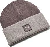 Czapki damskie - Under Armour Czapka zimowa Under Armour Halftime Shallow Cuff brązowa - miniaturka - grafika 1