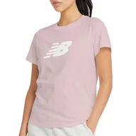 Koszulki i topy damskie - Koszulka New Balance WT43582MEY - różowe - miniaturka - grafika 1