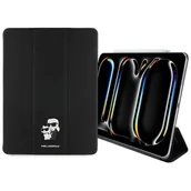 Etui do czytników e-book - Etui na iPad Pro 13 cali KARL LAGERFELD Saffiano Magnetic Karl&Choupette Czarny - miniaturka - grafika 1