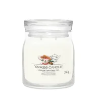 Świece - Yankee Candle Świeca Zapachowa Słoik Średni London Christmas Tea - miniaturka - grafika 1