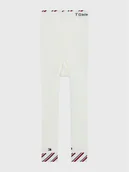 Legginsy - Tommy Hilfiger Legginsy 701220280 Biały Slim Fit - miniaturka - grafika 1