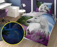 Pościel dla dzieci - DL Pościel Bawełniana Koń 2722C Glow 14111 - miniaturka - grafika 1