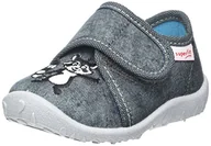 Kapcie damskie - Superfit Baby Spotty kapcie dla chłopców, szare 2040, 18 EU - miniaturka - grafika 1