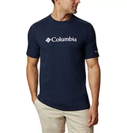 Koszulki męskie - Columbia Columbia Męska Csc Basic Logo z krótkim rękawem CSC Basic Logo Koszulka z krótkim rękawem Collegiate Navy, White M 1680053 - miniaturka - grafika 1