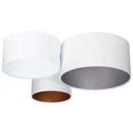 Oprawy, klosze i abażury - Nowoczesna okrągła plafoniada z weluru M0-H69 - miniaturka - grafika 1