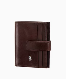 PUCCINI Skórzane etui na karty i dokumenty w kolorze brązowym - Etui na klucze - miniaturka - grafika 1