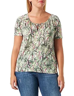 Gerry Weber T-shirt damski, Zielony/liliowy/różowy nadruk, 42 - Koszulki i topy damskie - miniaturka - grafika 1