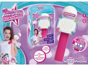 Instrumenty muzyczne dla dzieci - Mikrofon Z Muzyką Różowy Światło Dźwięk Zabawka - miniaturka - grafika 1