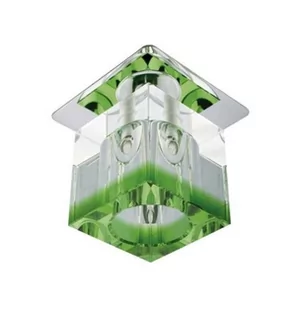 Candellux Podtynkowa halogenowa OPRAWA sufitowa OCZKO SK-19 2299948 chrom Zielony - transparentny - Lampy sufitowe - miniaturka - grafika 1